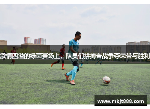 激情四溢的绿茵赛场上，队员们拼搏奋战争夺荣誉与胜利